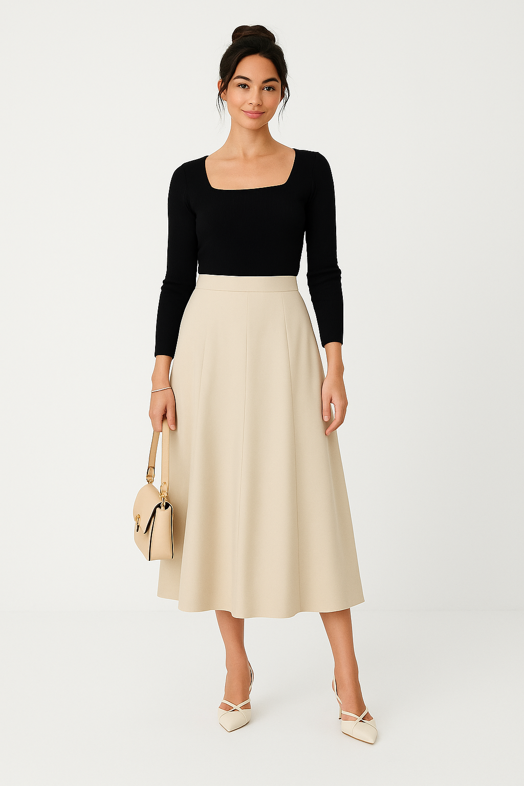 Elegant High Waist Skirt