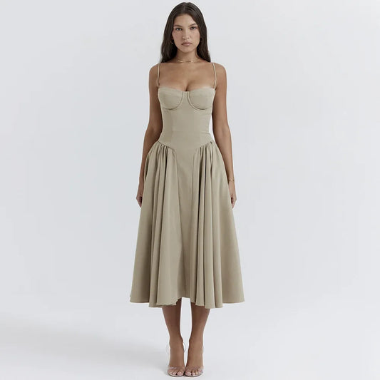 Elegant Spaghetti Strap Dress